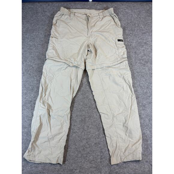 Columbia GRT Convertible Pants Mens Medium Beige Hiking Cargo Utility Outdoor - Picture 1 of 8